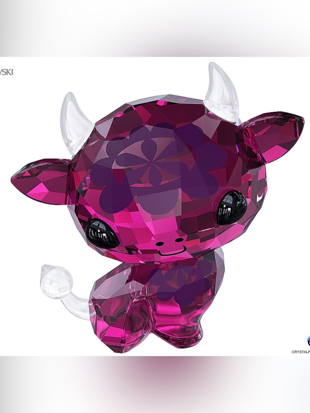 SWAROVSKI CRYSTAL RARE HTF ZODIAC OX “MOMO” NEW NWT W/ BOX-STAND 100% AUTHENTIC